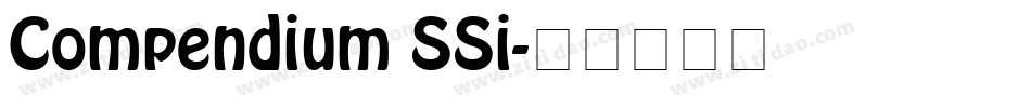 Compendium SSi字体转换